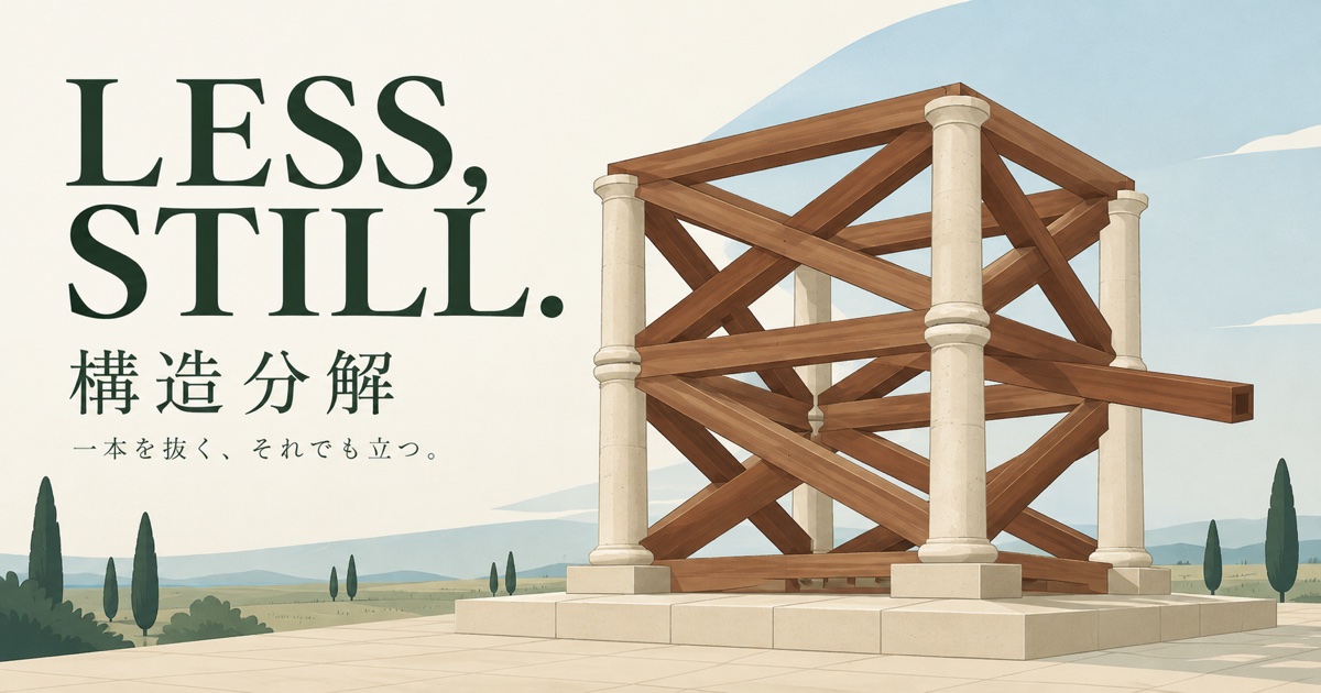LESS, STILL. — 構造分解