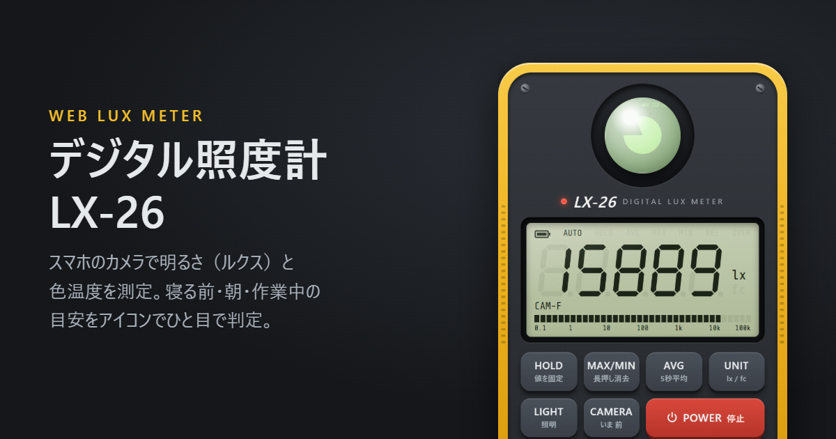 デジタル照度計 LX-26